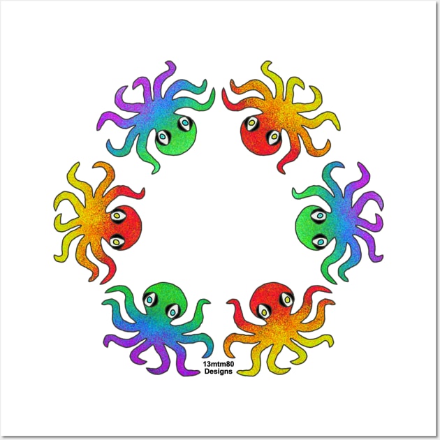 Gradient Octopus Wall Art by 13mtm80-Designs